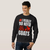 Sweatshirt Fermier Animaux Chèvre d'élevage Chèvre (Devant entier)