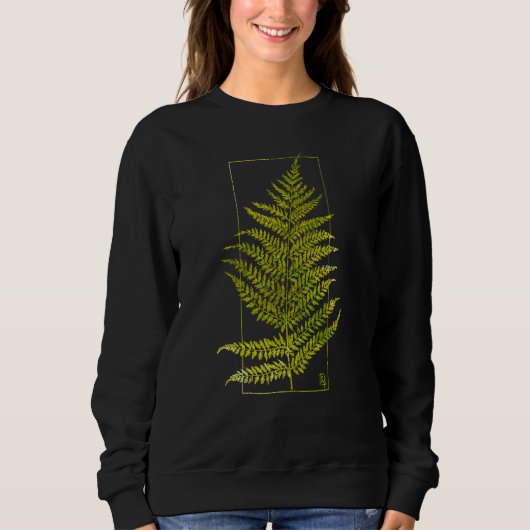 Sweatshirt Fern Blockprint IV (Devant)