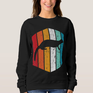 Sweatshirt Ferre vintage Pour Animal Retro Ferret