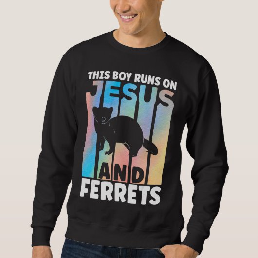 Sweatshirt Ferret Outfit for Ferret Lover Apparel for Boys (Devant)