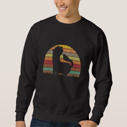 Sweatshirt Ferret Retro Ferret Vintage 5 (Devant)