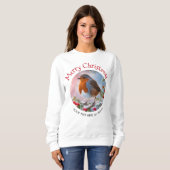 Sweatshirt Festif hiver Robin Redmamie Joyeux Noël (Devant entier)