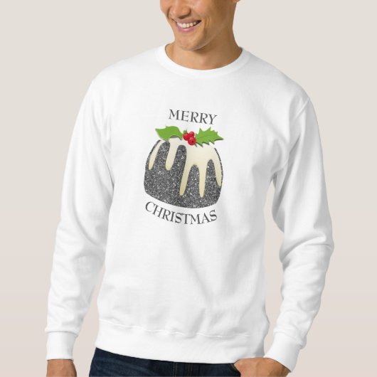 Sweatshirt Festif Pudding PARTIES SCINTILLANT Argent SPARKLE (Devant)