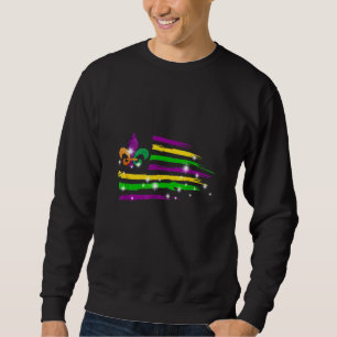 Sweatshirt Festival du drapeau américain Mardi Gras