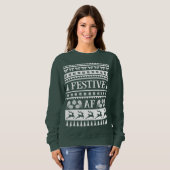 Sweatshirt Festive AF laide Motif de Noël (Devant entier)