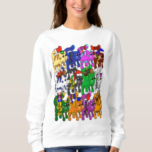 Sweatshirt Festive Jolly Meowy Christmas Cats