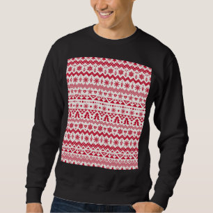 Sweatshirt Festive Noël sans couture motif.