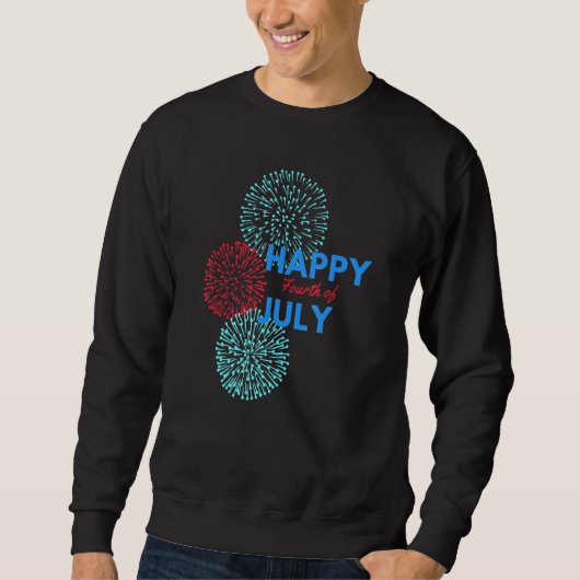Sweatshirt Fête 4 juillet Joyeux 4 Juillet Ameri (Devant)