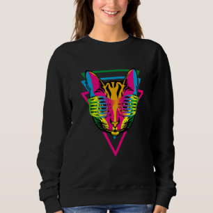 Sweatshirt Fête de chaton de chat drôle de musique EDM Rave T