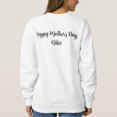 Sweatshirt Fête de la mère de maman bizarre (Dos)
