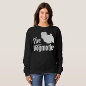 Sweatshirt Fête de la mère du chien maltais (Devant entier)