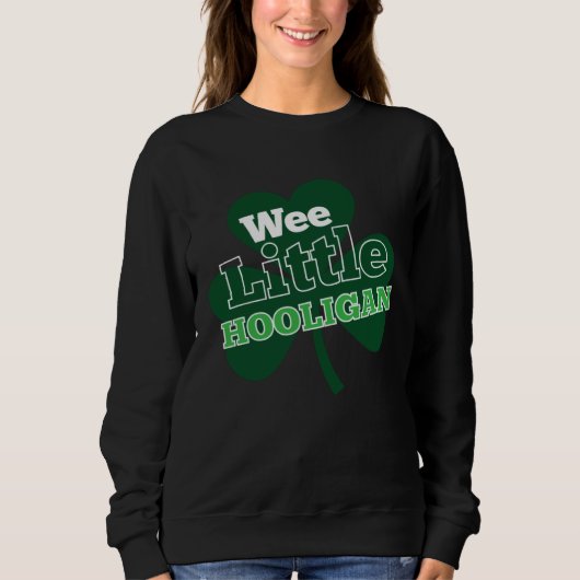 Sweatshirt Fête de la Saint-Patrick Irlandaise Petit garneme (Devant)