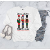 Sweatshirt Fête de Noël correspondant noisette drôle