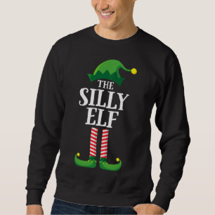 Sweatshirt Fête de Noël de famille d'un elfe idiot