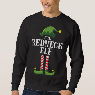 Sweatshirt Fête de Noël de la famille Redneck Elf Matching