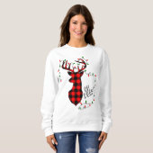 Sweatshirt Fête de Noël décorant rennes (Devant entier)