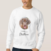 Sweatshirt Fête de Noël pour animaux de compagnie photos de c (Devant)