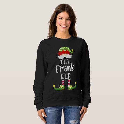 Sweatshirt Fête de pyjama de Noël du groupe Frank Elf (Devant entier)