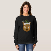 Sweatshirt Fête de Santa Hat Camo Noël (Devant entier)