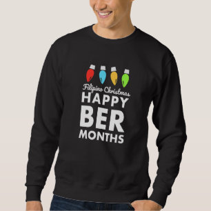 Sweatshirt Fête des fêtes de Noël aux Philippines Happy Ber M