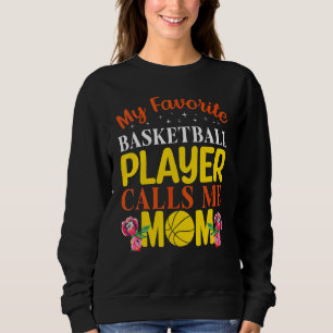 Sweatshirt Fête des mères Citation de la mère Cool de basket-
