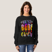 Sweatshirt Fête des mères de la meilleure Bebe (Devant entier)