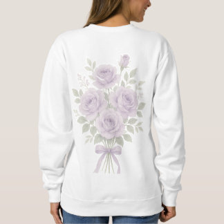 Sweatshirt Fête des mères Floral Lilas