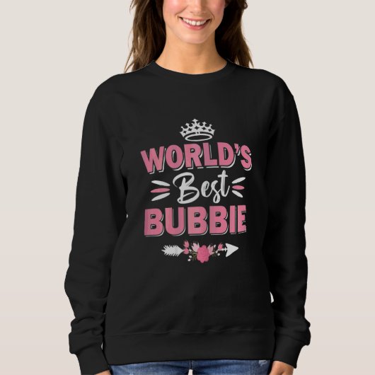 Sweatshirt Fête des mères joyeuses de la meilleure Bubbie du (Devant)