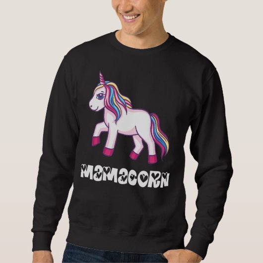 Sweatshirt Fête des mères Mamacorn (Devant)