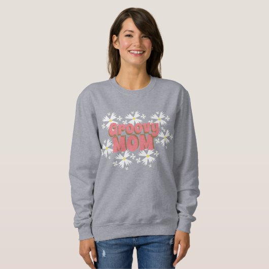 Sweatshirt Fête des mères super Maman Daisy (Devant entier)