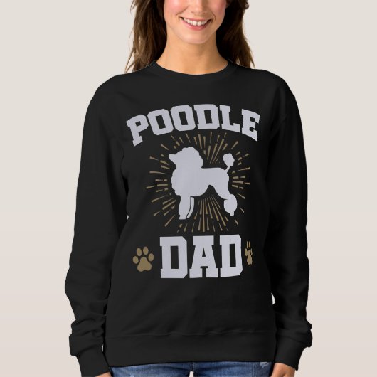 Sweatshirt Fête des pères de papa de caniche (Devant)