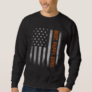 Sweatshirt Fête des pères Drapeau Américain Pappy Pour Pappy