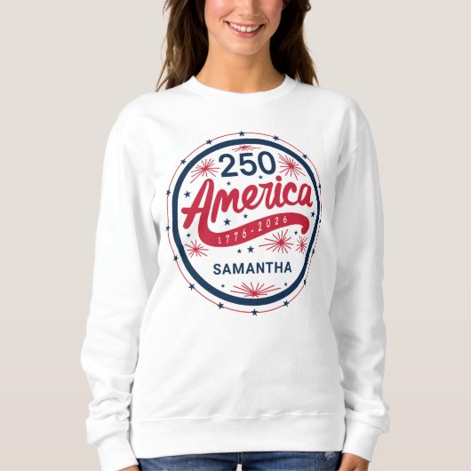 Sweatshirt Fête du 4 juillet USA 250e anniversaire de l'Améri (Devant)