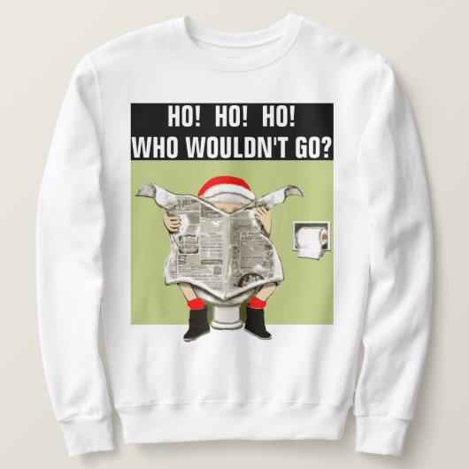 Sweatshirt Fête du pull de Noël laid (Design devant)