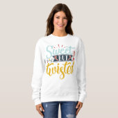 Sweatshirt Fêtes de Noël Sucrées mais tordues (Devant entier)