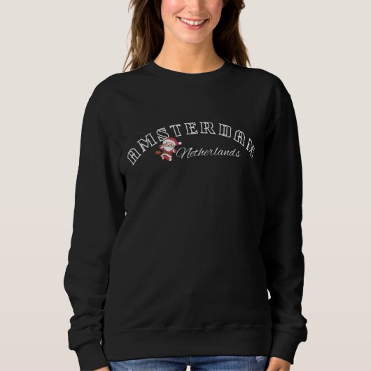 Sweatshirt Fêtes de Noël sur mesure à Amsterdam (Devant)