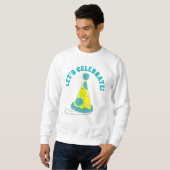 Sweatshirt Fêtons la fête Polka Dot Anniversaire (Devant entier)