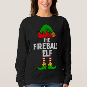 Sweatshirt Feu-ball elf drôle Noël famille de jumelage