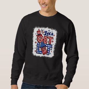 Sweatshirt Feu d'artifice lumineux Femmes Hommes 4 juillet Us