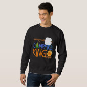 Sweatshirt Feu de camp King Camping Camping Smores Feu de cam (Devant entier)