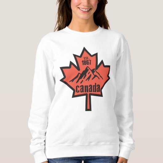 Sweatshirt Feuille Canada (Devant)