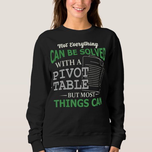 Sweatshirt Feuille de calcul Tableau croisé dynamique Comptab (Devant)