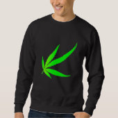 Sweatshirt Feuille d'herbe Abstraite (Devant)
