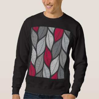 Sweatshirt Feuilles colorés : motif sans couture dessiné à la