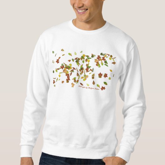 SWEATSHIRT FEUILLES D'AUTOMNE, STYLE D'AUTOMNE (Devant)