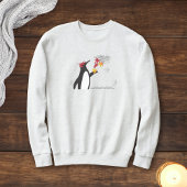 Sweatshirt Feuilles de l'érable d'automne et pingouin drôle
