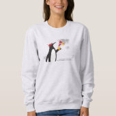 Sweatshirt Feuilles de l'érable d'automne et pingouin drôle (Devant)
