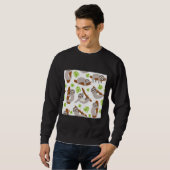 Sweatshirt Feuilles mignons de Sloth (Devant entier)