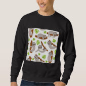 Sweatshirt Feuilles mignons de Sloth (Devant)
