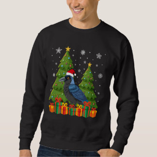 Sweatshirt Feux d'arbre de Noël de Corbeau Noël de Noël